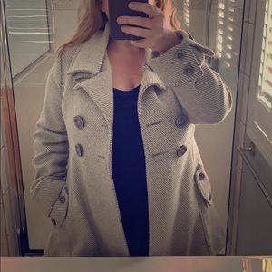 Chime Grey and Beige Over Coat